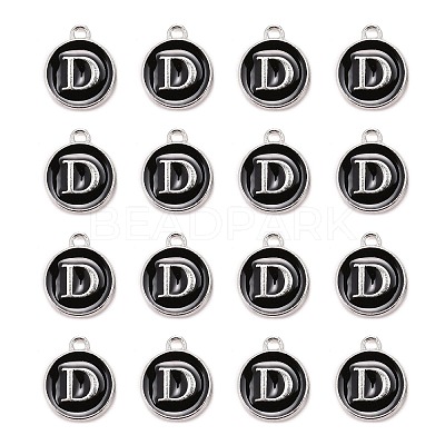 Platinum Plated Alloy Charms LS-ENAM-S118-02D-P-1