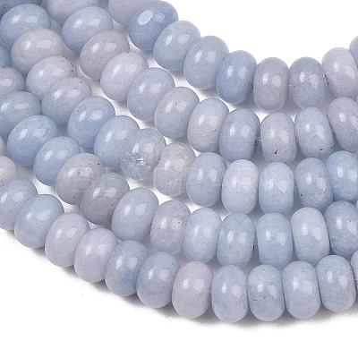 Dyed Natural White Jade Beads Strands G-G107-A37-01-1