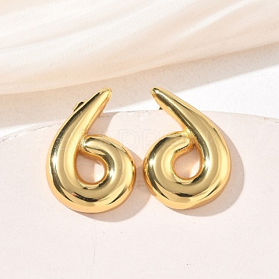 304 Stainless Steel Stud Earrings for Women EJEW-K333-23G-1