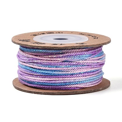 30M Segment Dyed Macrame Cotton Cord OCOR-T018-01N-1