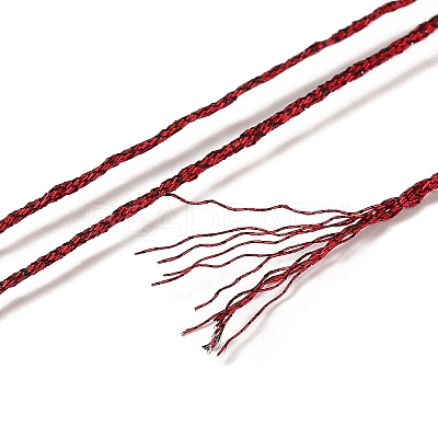 10 Skeins 12-Ply Metallic Polyester Embroidery Floss OCOR-Q057-A07-1