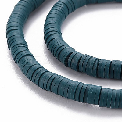 Handmade Polymer Clay Bead Strands X-CLAY-T002-6mm-53-1