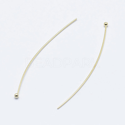Brass Ball Head Pins KK-G331-10-0.6x45-NF-1