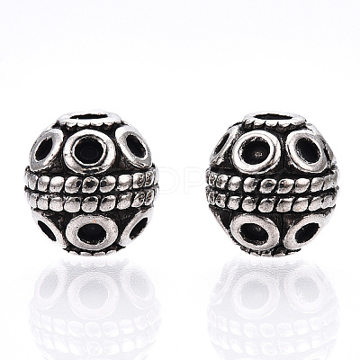 Tibetan Style Alloy Beads X-TIBE-Q063-120AS-NR-1