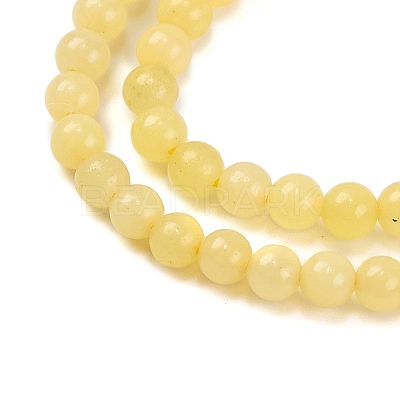 Natural Lemon Jade Bead Strands G-A130-2mm-M02-1