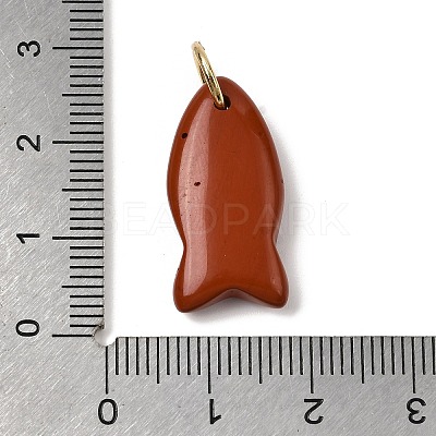 Natural Red Jasper Pendants G-A297-01G-12-1