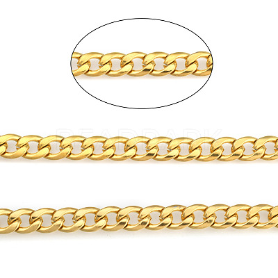 Ion Plating(IP) 304 Stainless Steel Cuban Link Chains CHS-E013-17C-G-1