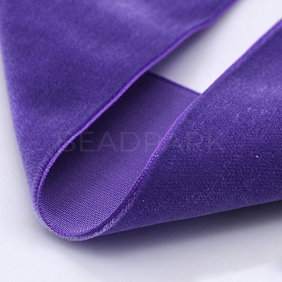 Polyester Velvet Ribbon for Gift Packing and Festival Decoration SRIB-M001-38mm-465-1