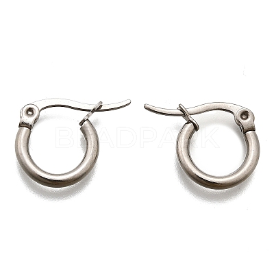 Tarnish Resistant 304 Stainless Steel Hoop Earrings EJEW-F105-36P-1