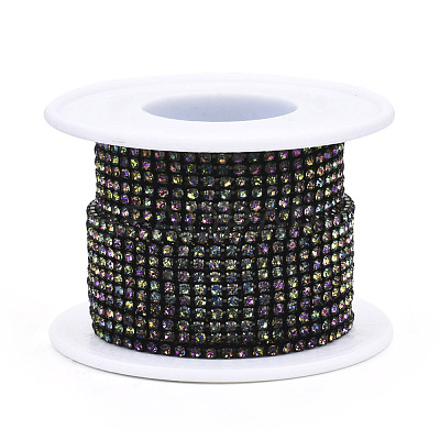 Electrophoresis Iron Rhinestone Strass Chains CHC-Q009-SS12-B10-1