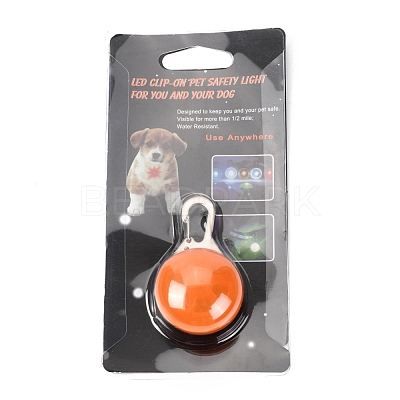 Plastic & Iron LED Collar Light AJEW-P080-01-1
