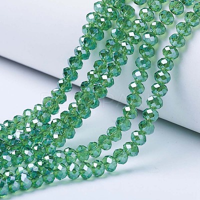 Electroplate Glass Beads Strands EGLA-A034-T3mm-A10-1