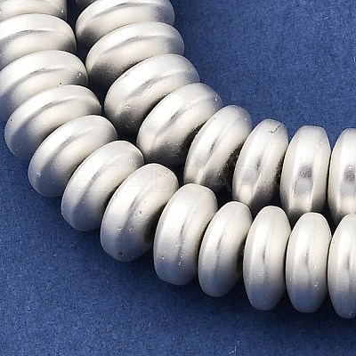 Electroplated Synthetic Non-magnetic Hematite Beads Strands G-H327-G01-02D-1