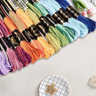 6-Ply Polyester Embroidery Floss OCOR-WH20074-15A-1