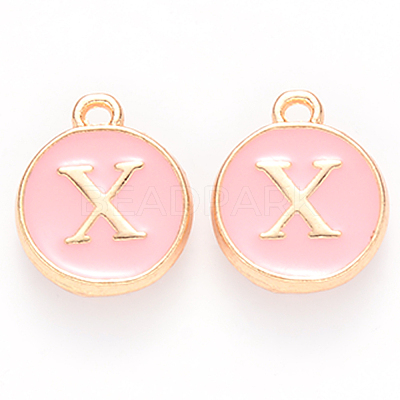 Golden Plated Alloy Enamel Charms ENAM-S118-07X-1