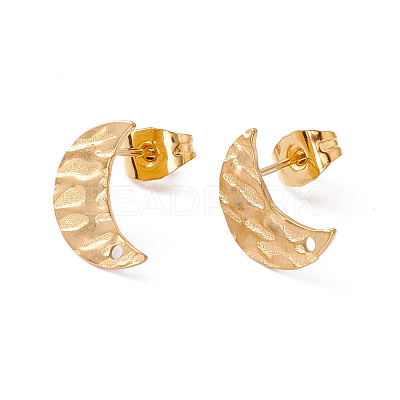 304 Stainless Steel Stud Earring Findings STAS-G270-02G-13-1