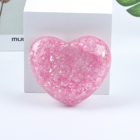 Resin Heart Display Decoration PW-WG31493-06-1