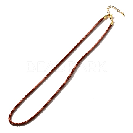 Nylon Milan Cord Necklace Making MAK-M028-01G-24-1