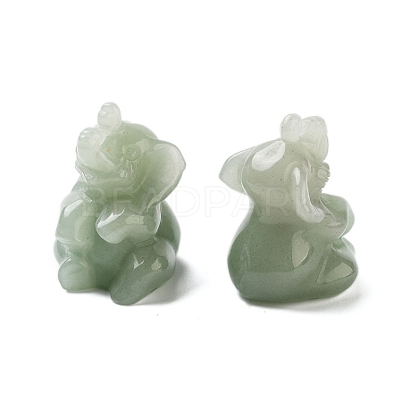 Natural Green AventurineCarved Figurines DJEW-L023-D05-1