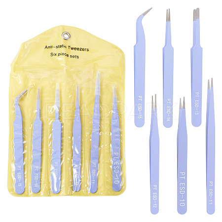 201 Stainless Steel Beading Tweezers Sets TOOL-TA0001-15A-1