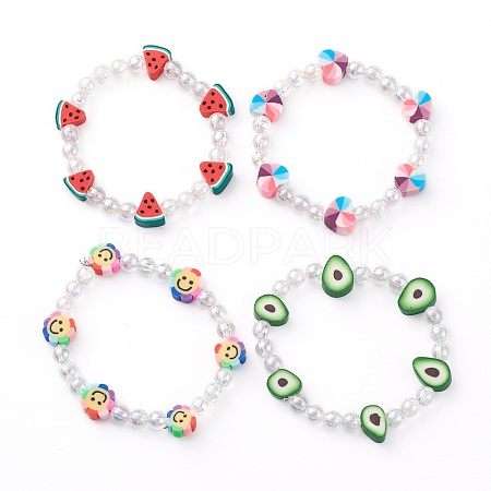 Stretch Kids Bracelets BJEW-JB06325-1