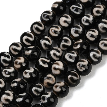 Tibetan Style dZi Beads Strands G-P584-A02-01A-1