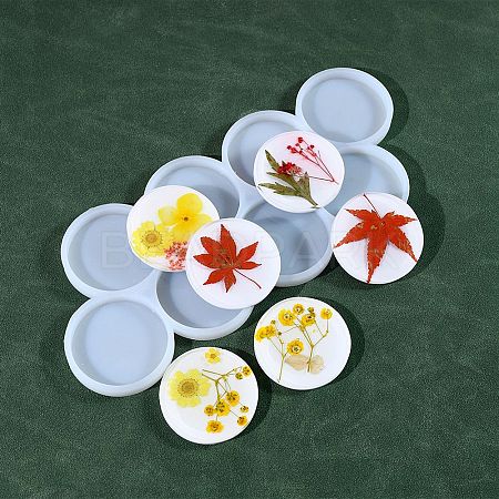 Flat Round DIY Silicone Molds X1-DIY-A053-17A-1