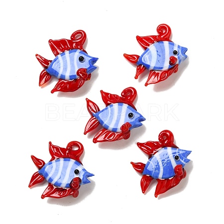 Handmade Lampwork Pendants X-LAMP-G162-01B-1