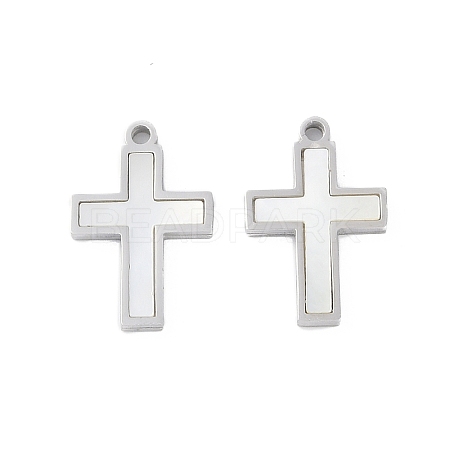 304 Stainless Steel Pendants STAS-S136-02P-01-1