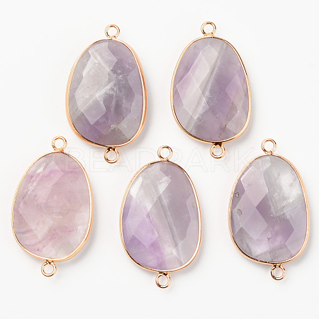 Natural Amethyst Links X-G-R464-003C-1