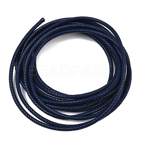 Braided Leather Cord with Core WL-F009-6mm-04-1