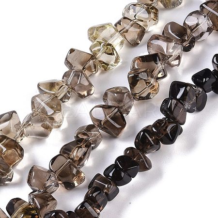 Natural Smoky Quartz Beads Strands G-B072-A01-01-1