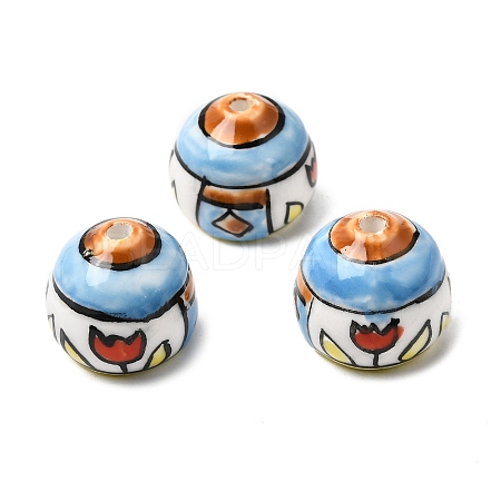 Handmade Porcelain Beads PORC-A034-05E-1