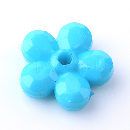 Opaque Acrylic Beads X-SACR-S767-C29-1