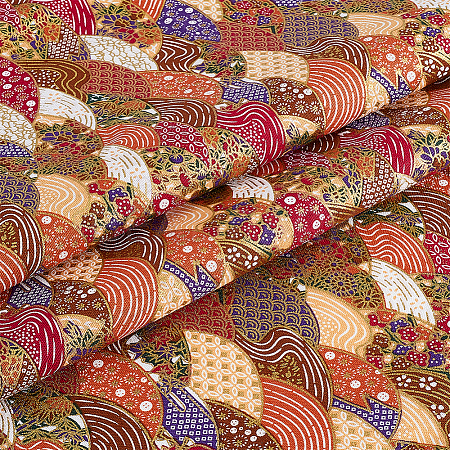 Japanese Style Cotton Fabric DIY-WH0504-889E-1