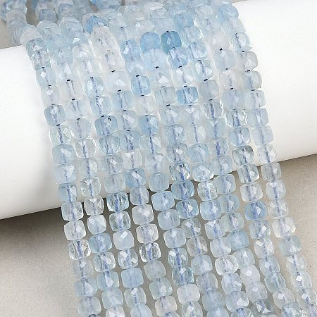Natural Aquamarine Beads Strands G-RM250101-L9-1