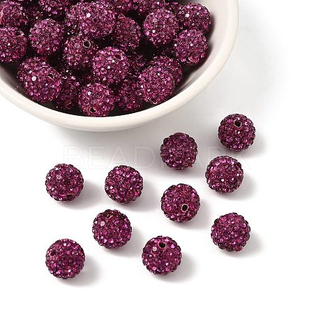 Pave Disco Ball Beads RB-H258-10MM-502-1