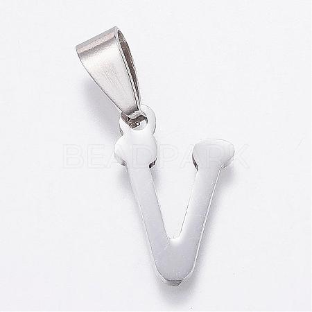 Tarnish Resistant 304 Stainless Steel Pendants STAS-F106-96P-V-1