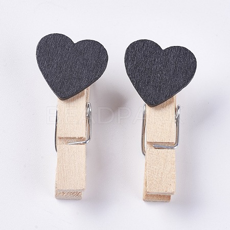 Wooden Craft Pegs Clips WOOD-WH0005-B04-1