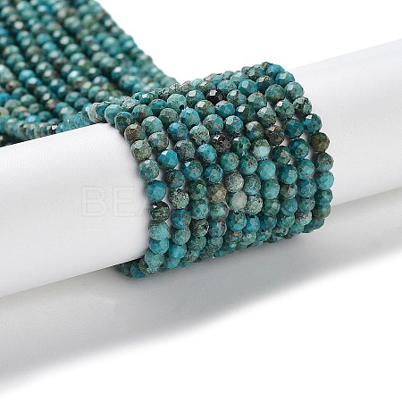 Natural Chrysocolla Beads Strands G-P514-A03-02-1