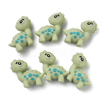 6Pcs Food Grade Eco-Friendly Silicone Beads SIL-YW0002-11C-1