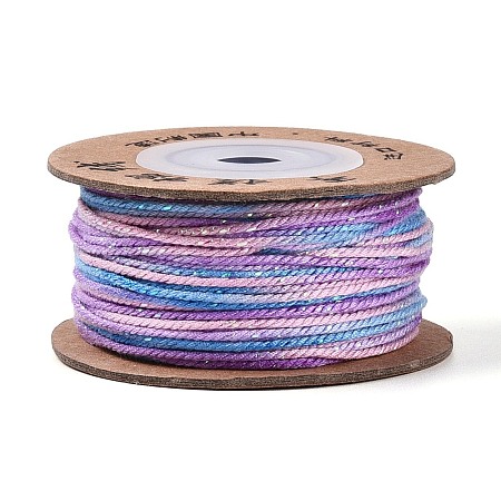 30M Segment Dyed Macrame Cotton Cord OCOR-T018-01N-1