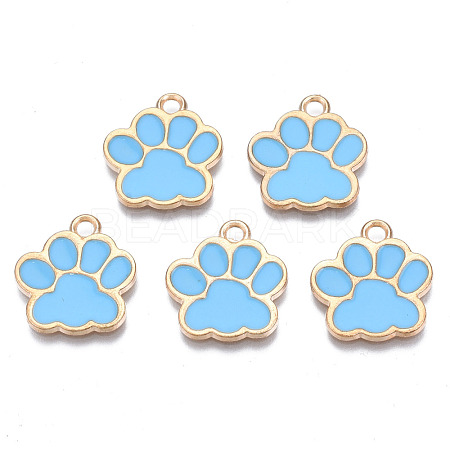 Alloy Enamel Pendants ENAM-T016-22LG-E-RS-1