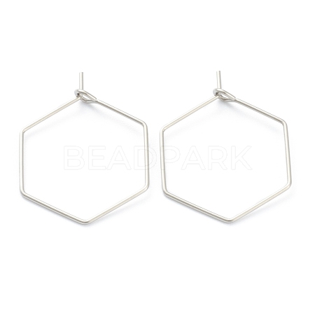 Non-Tarnish 316 Surgical Stainless Steel Earring Hoop STAS-M288-09P-B-1