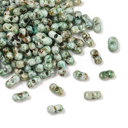 Picasso Glass Seed Beads SEED-Q038-02B-1
