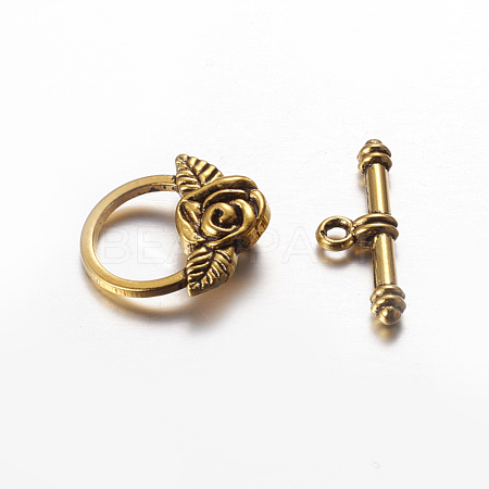 Tibetan Style Toggle Clasps X-GLF0026Y-1