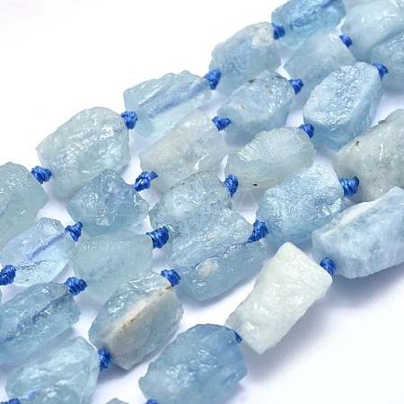 Natural Aquamarine Beads Strands G-O170-56-1