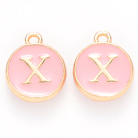 Golden Plated Alloy Enamel Charms ENAM-S118-07X-1