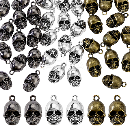 36Pcs 3 Colors Tibetan Style Alloy Pendants FIND-GA0008-10-1