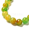 Natural Dyed White Jade Beads Strands G-M402-C04-15-3